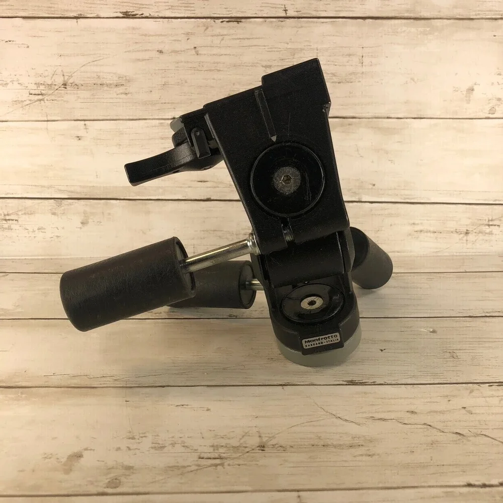 Manfrotto 029 3-Way Pan Tilt Tripod Head Made in Italy Professional Camera Mount